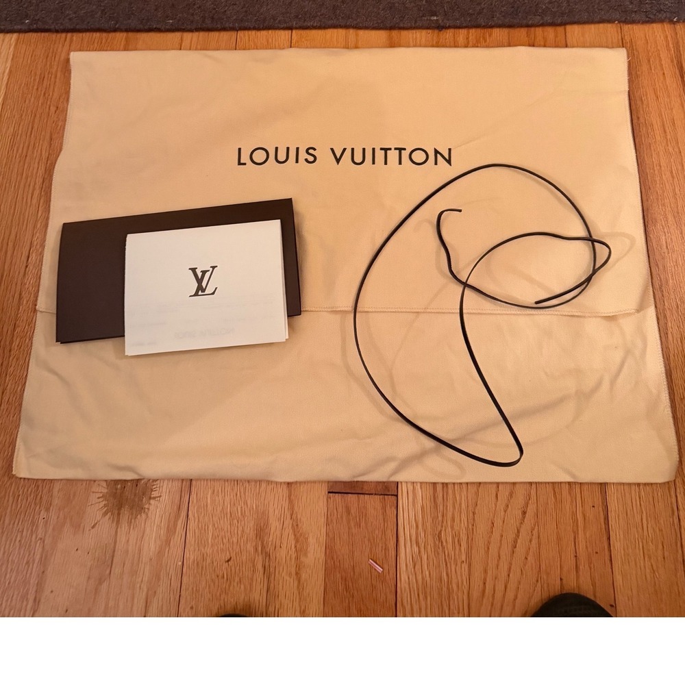 Louis Vuitton Dust Bag tan felt Large  flap envelope 22x15.25 plus card receipt